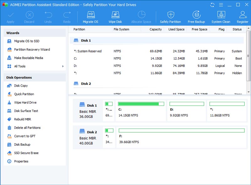 aomei partition assistant pro upgrade