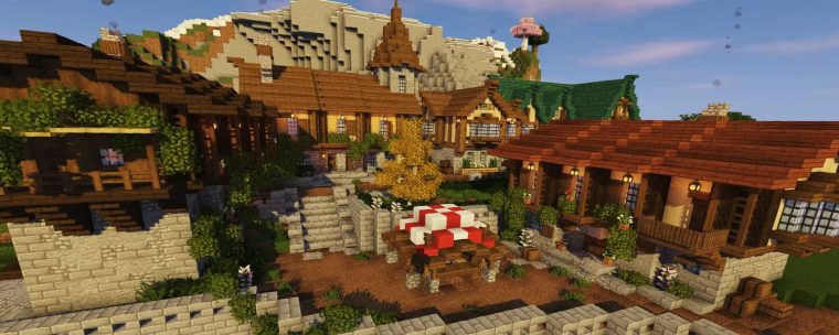 How to Build a Medieval Village/Shop in Minecraft